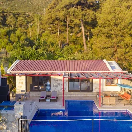 Villa Sleek With Pool Backyard Jacuzzi In Kas Islamlar (Mediterranean)