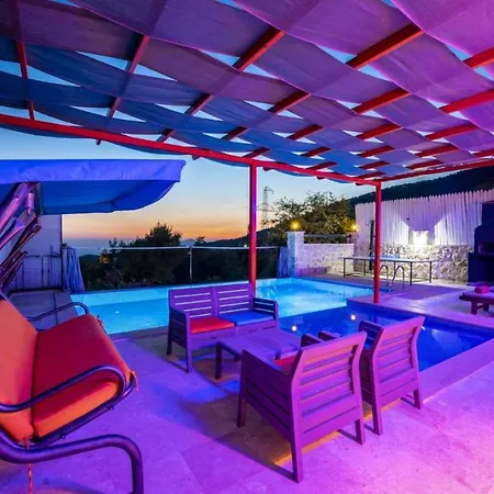 Sleek With Pool Backyard Jacuzzi In Kas Villa *